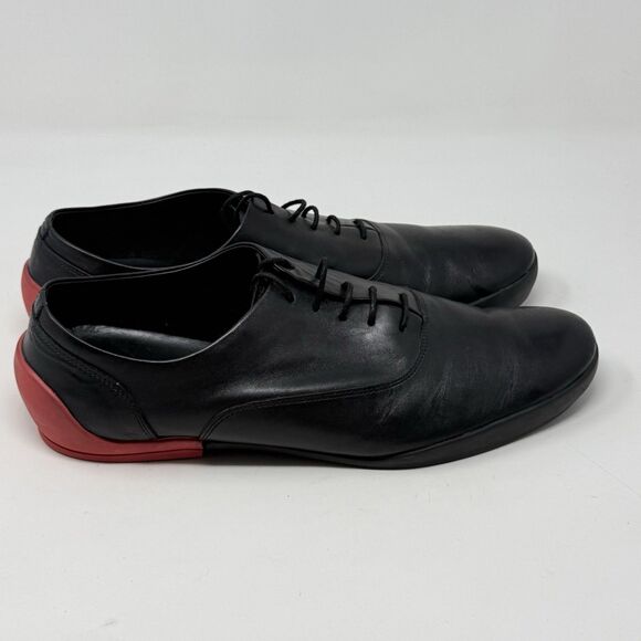 Camper Romain Kremer Oxford Shoes Mens 12 EU 46 Black Leather Red Heel Hipster main image 14